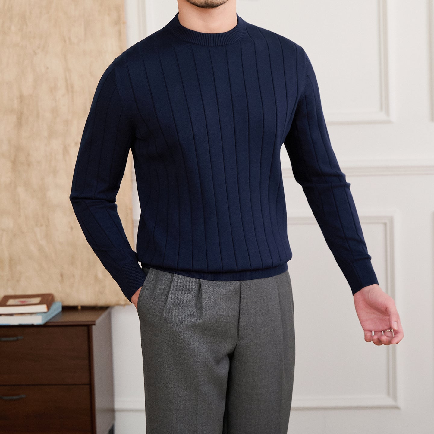 PureRib Knit – Eleganter Feinstrickpullover