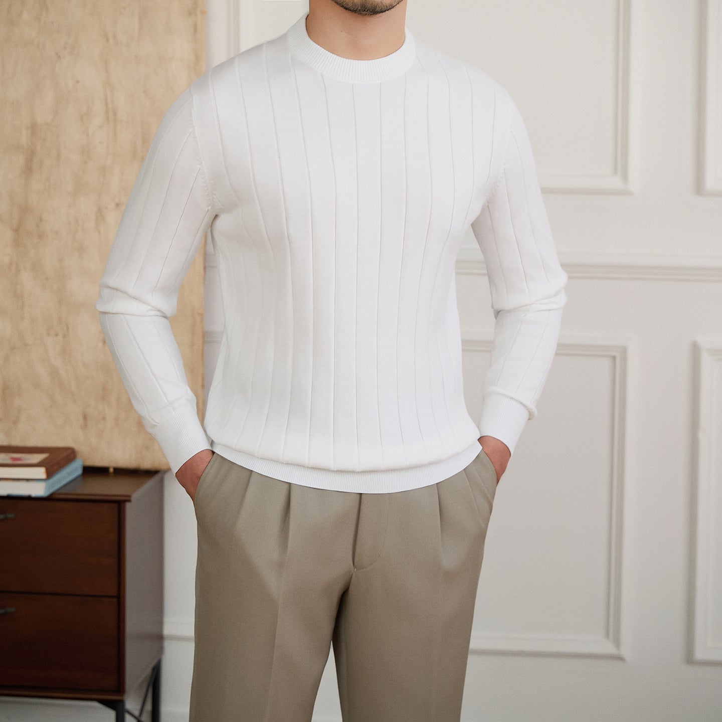 PureRib Knit – Eleganter Feinstrickpullover