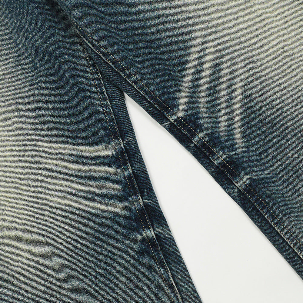 Washed Straight Jeans